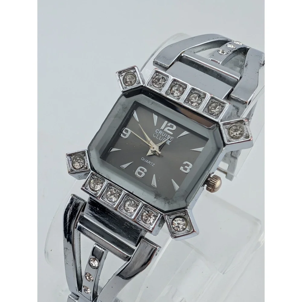 Cruise Club Women's Watch 24mm Case Rhinestones 7.5